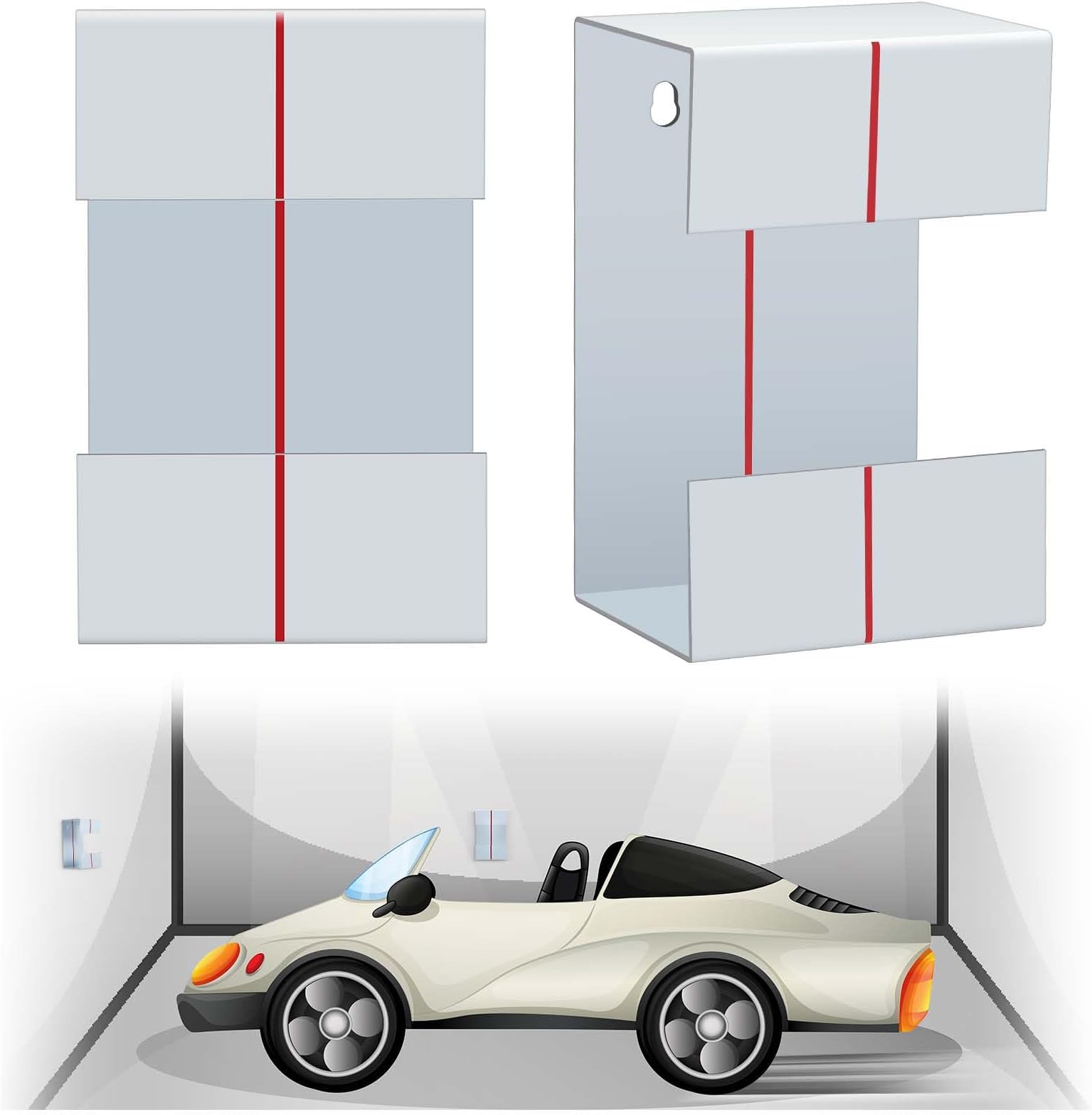 2 Pcs Garage Parking Aid Simple