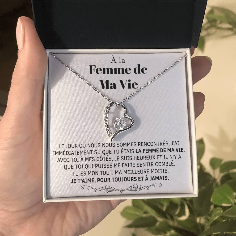 Bramart Collier pour femme Or, Argent - Idées cadeaux pour elle événement spécial, Anniversaire ou Noël - Coffret avec dédicace comprise