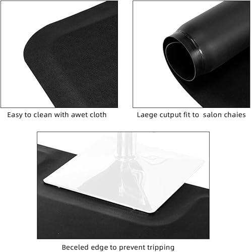 Miniatura 8 de Winado Tapete antifatiga de base cuadrada gruesa de 3 x 4 x 12 pulgadas, para estilistas, peluquería, peluquería, belleza, debajo de la silla