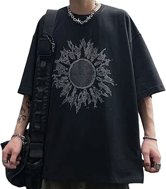 FENXIXIONE Shirt emo harajuku mode y2k streetwear gothic alt scène top lange mouwen grunge techwear alternatieve kleding esthetische, Wit., L
