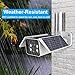 Solar Powered Wireless Outdoor 1080P Home Security Camera,2.4G WiFi Camera,IP65 Waterproof,2-Way Audio,Night Vision,Motion Detection,Smart Outdoor Surveillance Cam-iOS/Android App（NOT SUPPORT 5G wifi）
