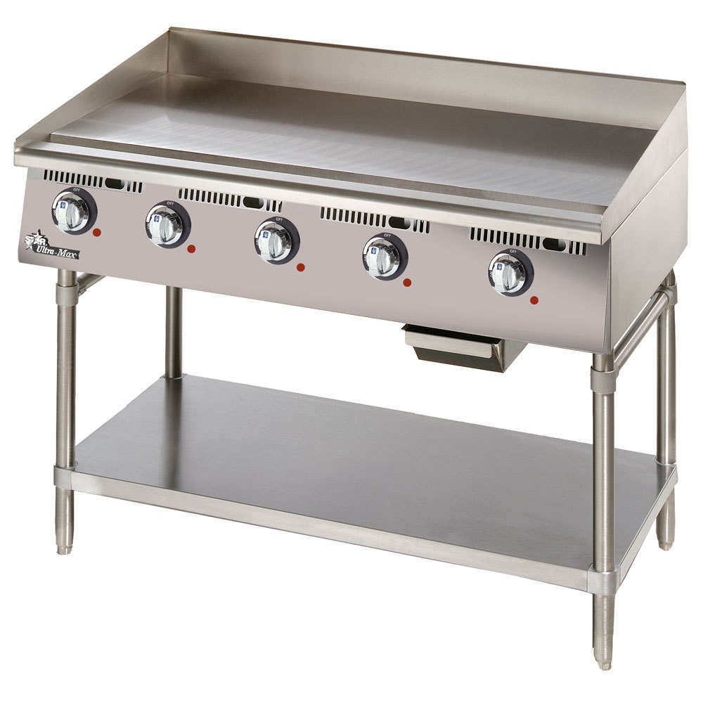 Star Ultra-Max 60" Steel Plate Electric Griddle by Star Micronics – Stainless Steel, Metallic, Model 760TA