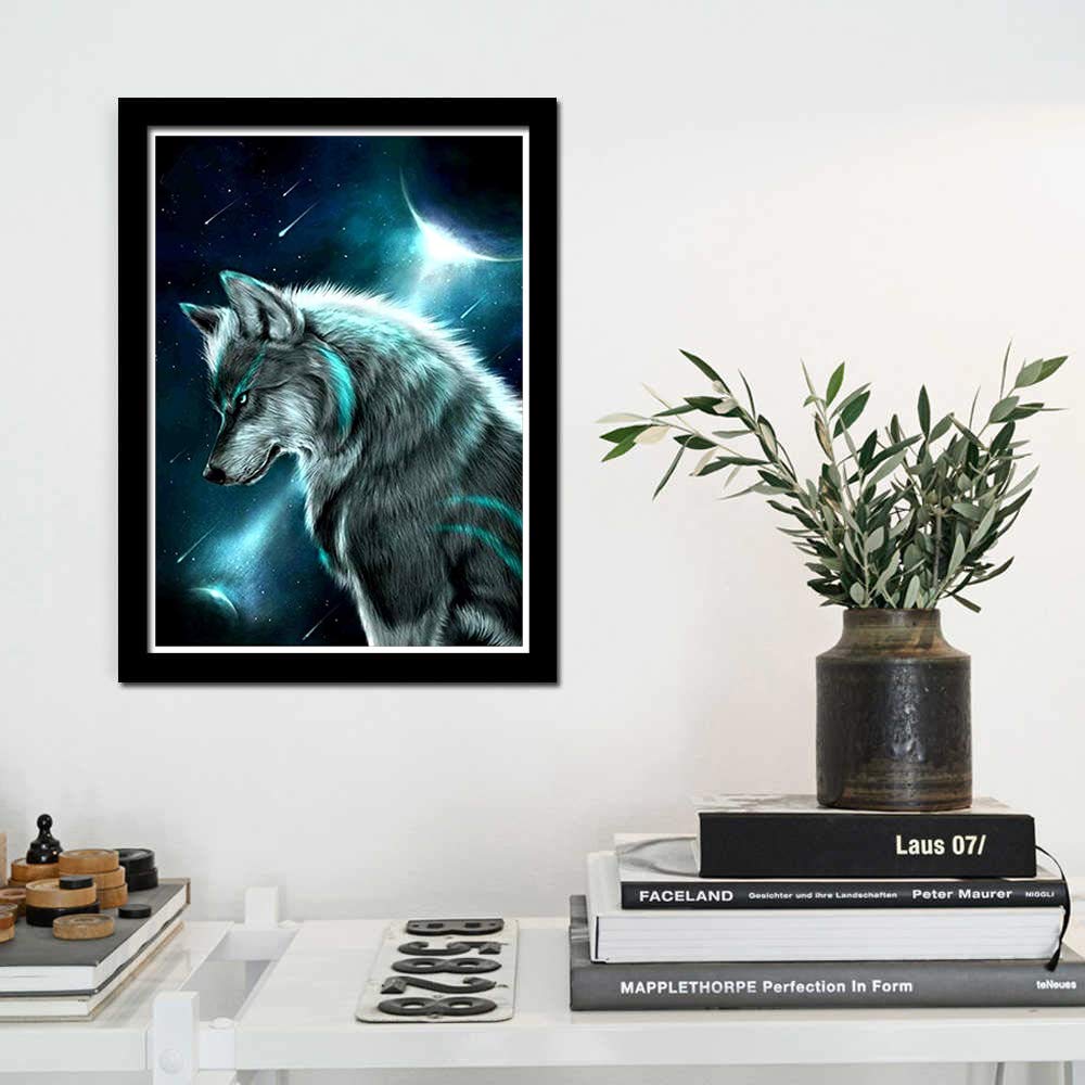 Auremi 5D Diamond Painting Loup-DIY Broderie Diamant Painting