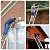 14.5FT Aluminum Telescoping Ladder with Tool Tray, Folding Extendable Ladder for Home, RV, Attic, Roof