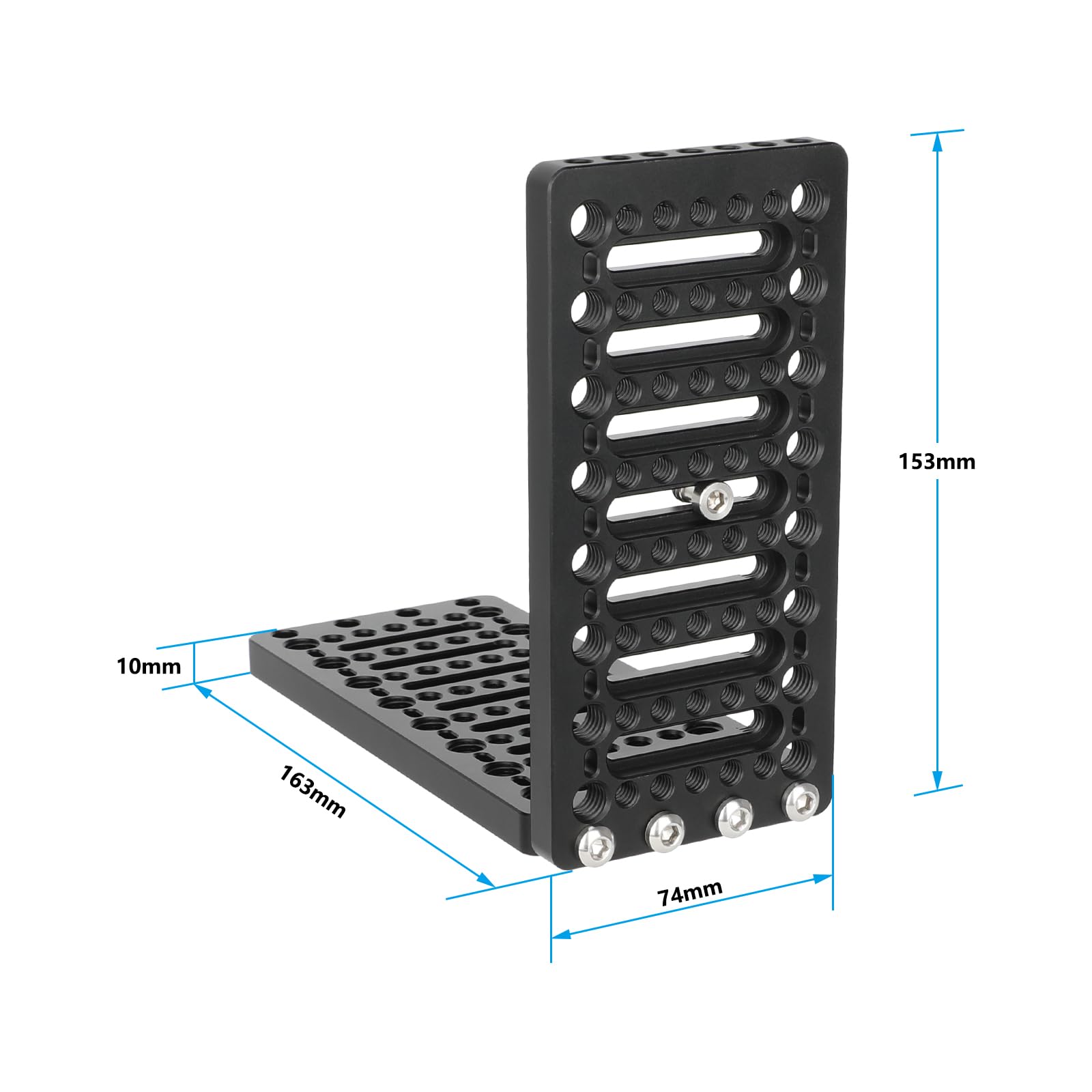 CAMVATE Plateforme d'extension de plateau à fromage en forme de L avec trou pour goupilles anti-torsion - 3646
