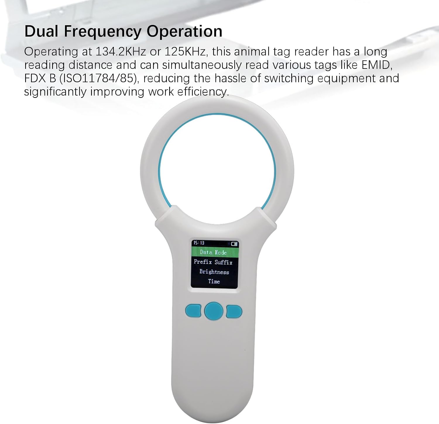 Pet Microchip Reader Microchip Scanner, ISO11784 / 85 / FDX - B/EMID PC Reader 134.2kHz 125kHz 15 Digits Pet Chip ID Scanner for Veterinarians, Breeders, Pet Stores