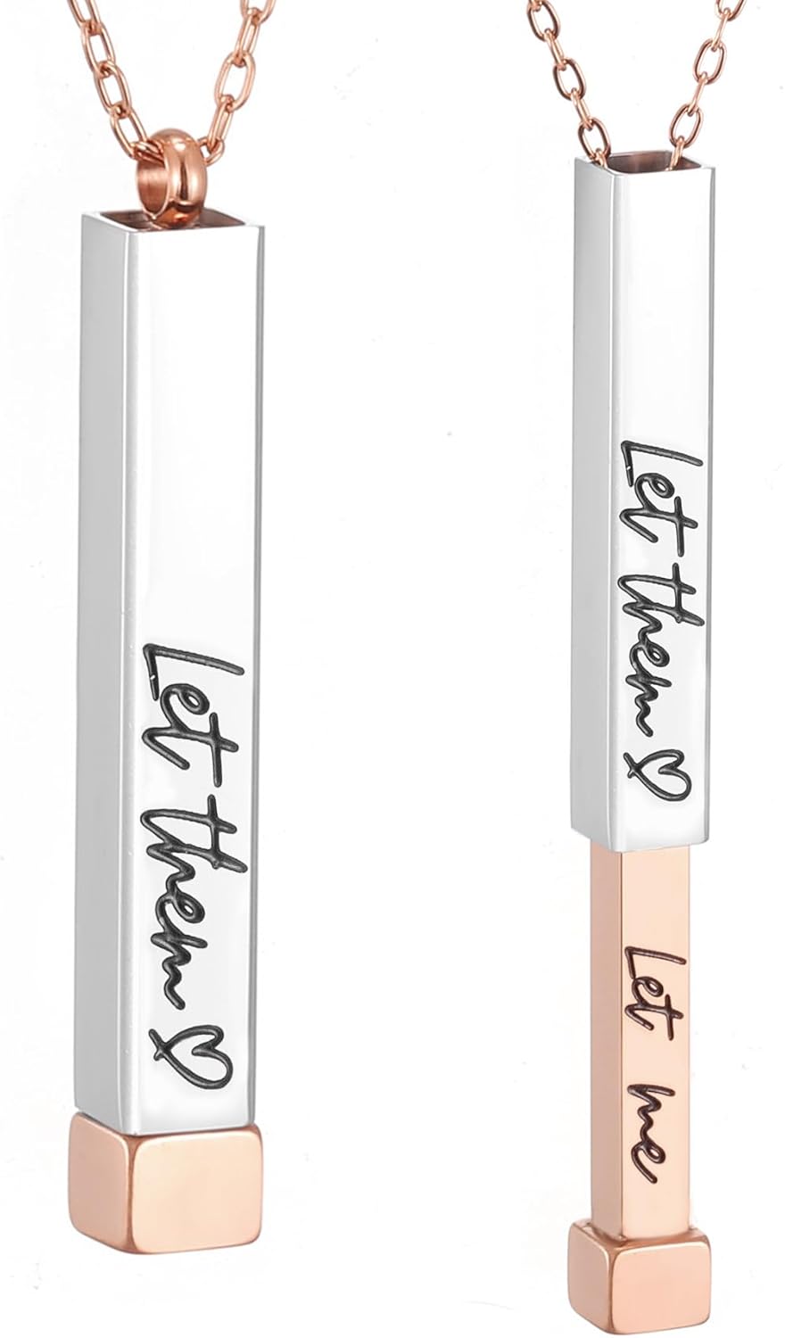 SKQIR Be Kind of a Badass Necklaces for Women with Hidden Message To Best Friends Sisters Funny Inspirational Gifts Vertical Bar Pendant Necklaces Jewelry Gag Gifts for Women