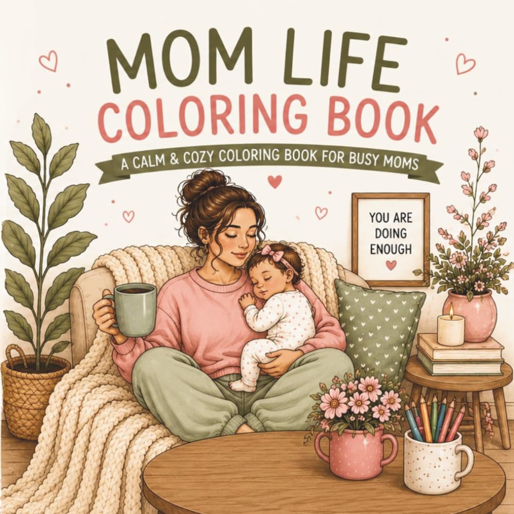 A Calm & Cozy Coloring Book for Busy Moms