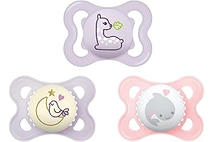 Baby Pacifier Variety Pack for Newborn Girls - Healthy Oral Development