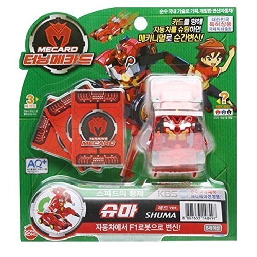 Sonokong Turning MECARD SHUMA Red - Korean Made TV Kids Animation Toy