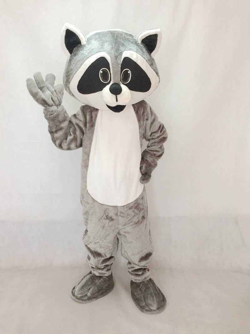 rushopn Robbie Raccoon with White Belly Mascot Costume : Amazon.ca ...
