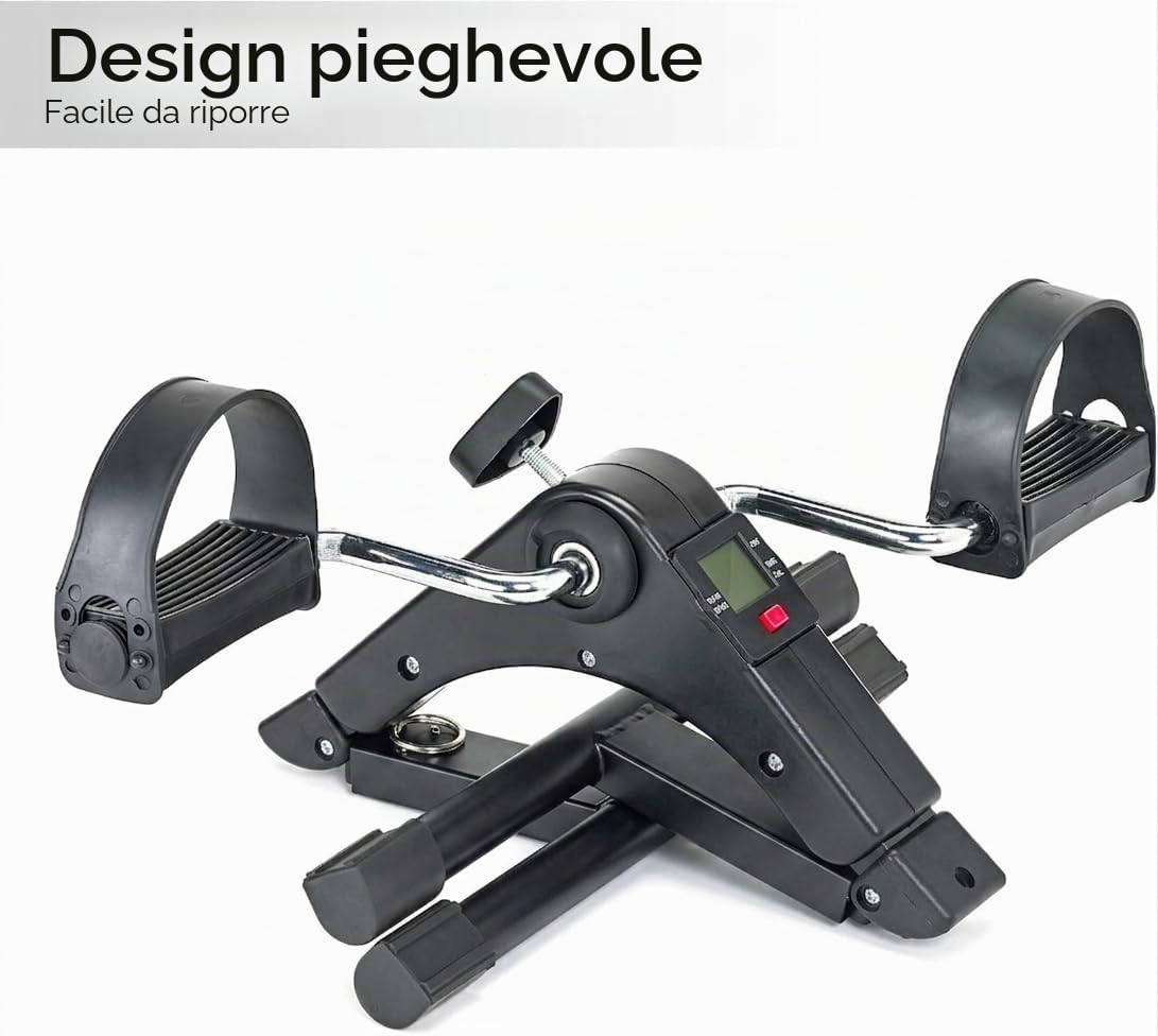 Pedale Statici per Esercizio, Mini Bicicletta Pieghevole, Pedaliera Statica, Apparecchio per Esercizio a Casa, Pedali per Persone Anziane, Pedaliera per Anziani, Pedalier