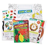 Baker Ross CBS009 Craft-it Box Lot de 2 kits créatifs amusants, autocollants et un livre d'activités pour garçons et filles, boîte de bricolage dinosaure