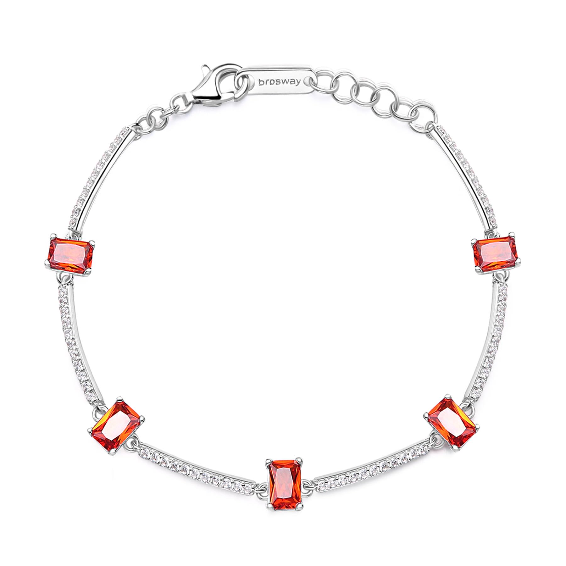 Brosway Bracciale Donna, Bracciale Rigido in Argento e Vitamin Orange | Collezione Fancy - FVO05