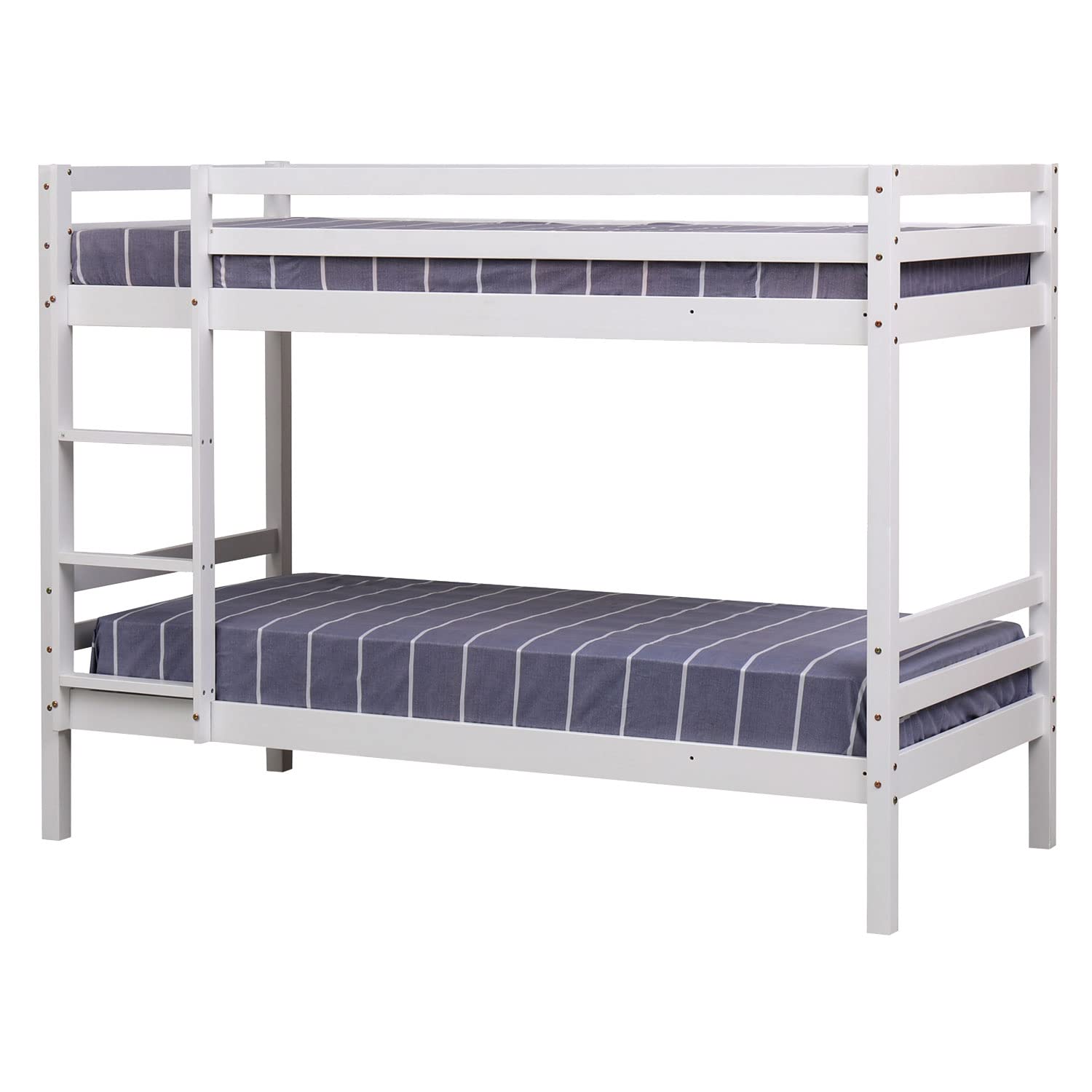 Happy Garden Lits superposés Blanc Ambre, pour Enfants, accueillant Deux Matelas de Dimensions 190x90cm