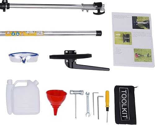 Miniatura 7 de Escoba de mano, escoba de 52 cc, 2 tiempos, 2.3 hp, motor de gasolina, escoba de entrada, cepillo eléctrico para césped artificial, herramienta de