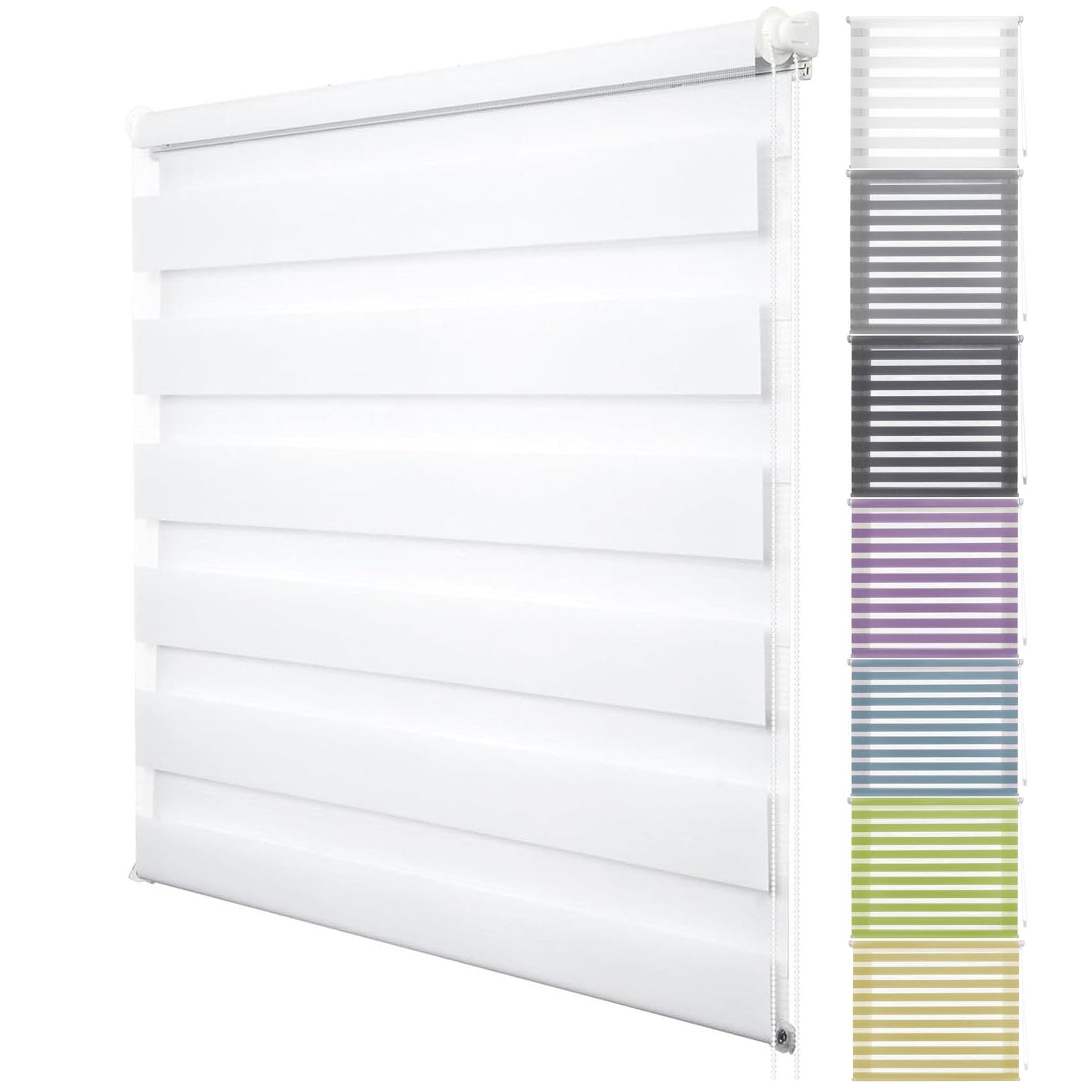Blackout Roller Blinds 115 x 180 cm Insulated UV Protection, Blind Window Roller in a Variety of Sizes Ideal for Any Window, White — image 1