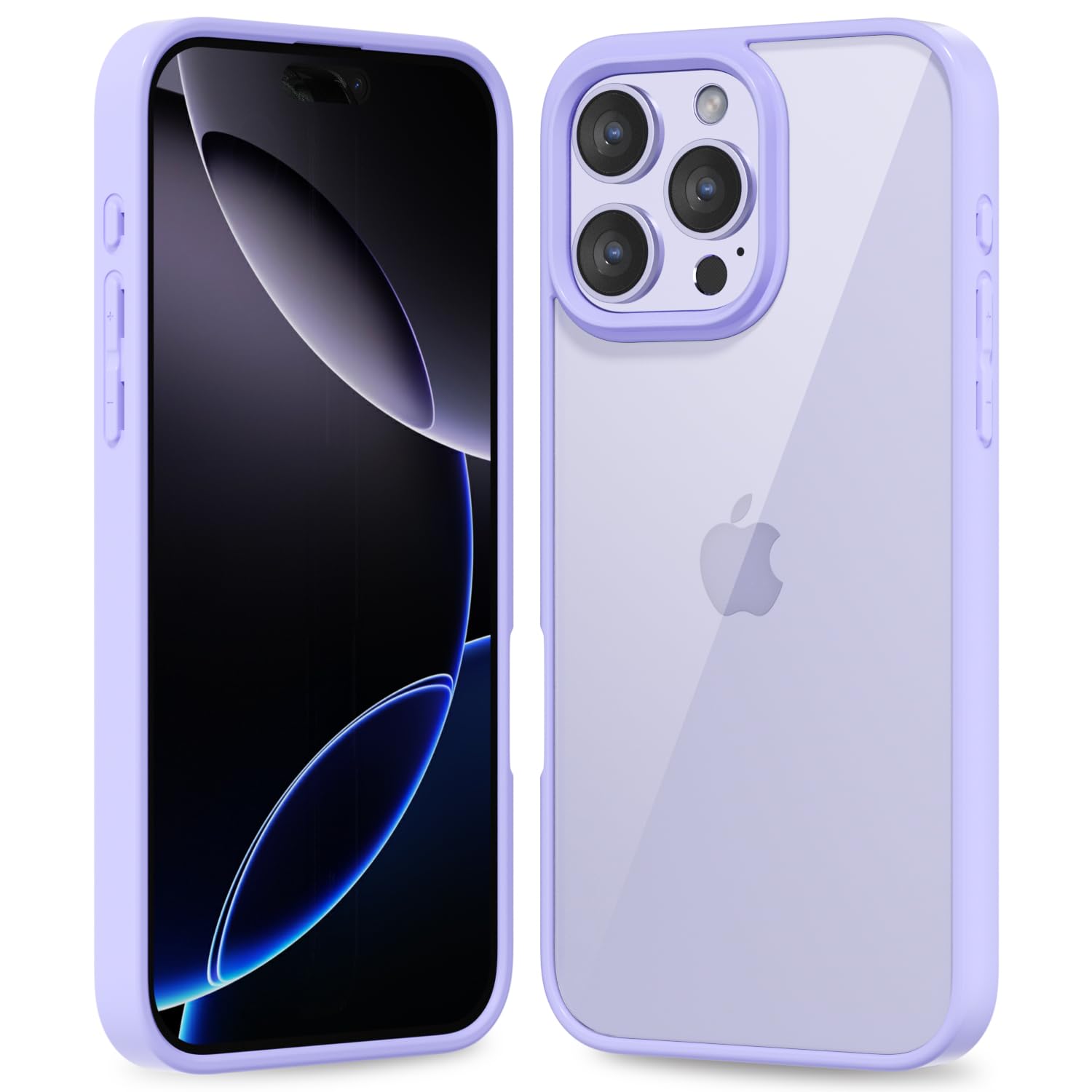 Oakxco Thin Slim Clear case for iPhone 16 Pro Max, Transparent Hybrid Hard Shell Plastic & Soft Silicone Rubber Bumper, Non-Yellow Acrylic Protective