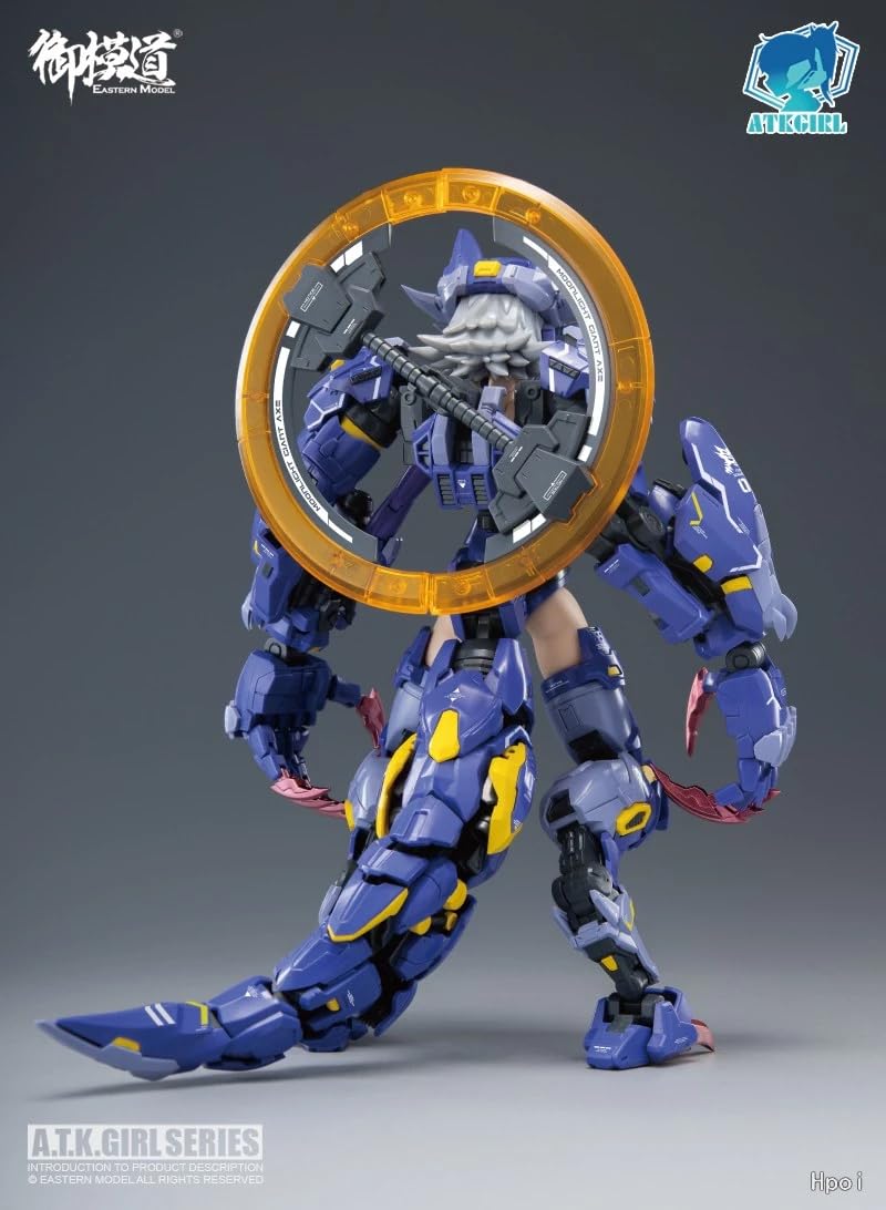 E-Model ATK Girl Fenrir 1/12 - Kit de modelo de plástico Wolf Mecha Girl de 170 mm, figura de anime articulada sin montar con accesorios de armas, modelo para construir de la serie Endless