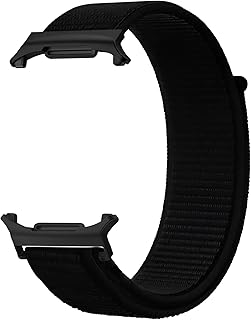 سوار ساعة بديل من Next Store متوافق مع Samsung Galaxy Watch 7 Ultra 47mm، حزام رياضي من النايلون المنسوج، خفيف الوزن، مريح، قابل للتعديل، سريع التركيب