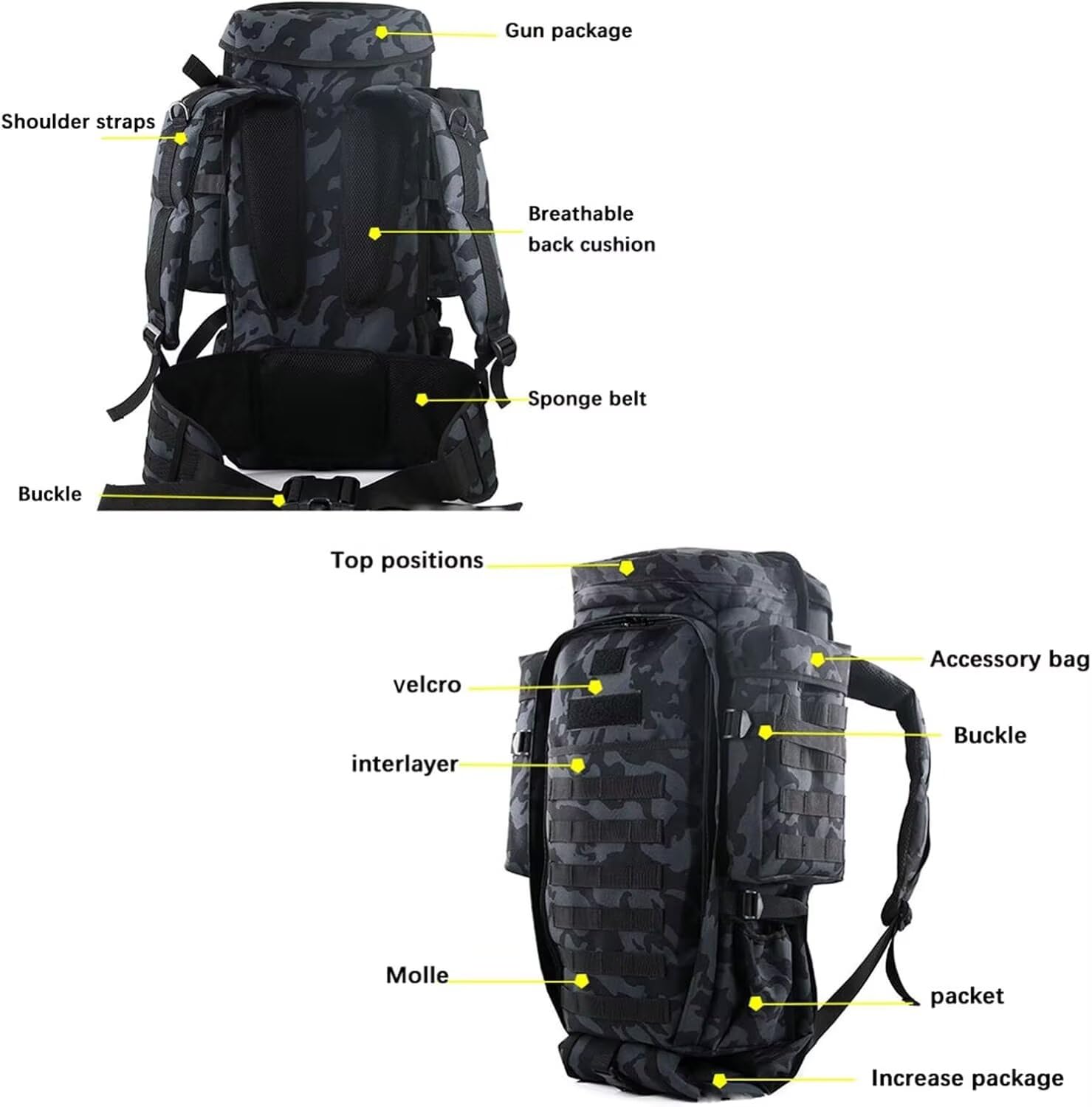 Genérico Bolsa De Armas, Fundas para Escopetas De Caza, Estuche para Rifle Táctico para Arma, Estuche para Escopeta Airsoft, Estuche para Armas para Armas Airsoft Transportar Rifles Individuales
