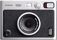 Vista 3 de FUJIFILM INSTAX MINI EVO - Cámara instantánea híbrida + película Fuji Instax (20 hojas), paquete de accesorios de 32 GB, 5 marcos de escritorio