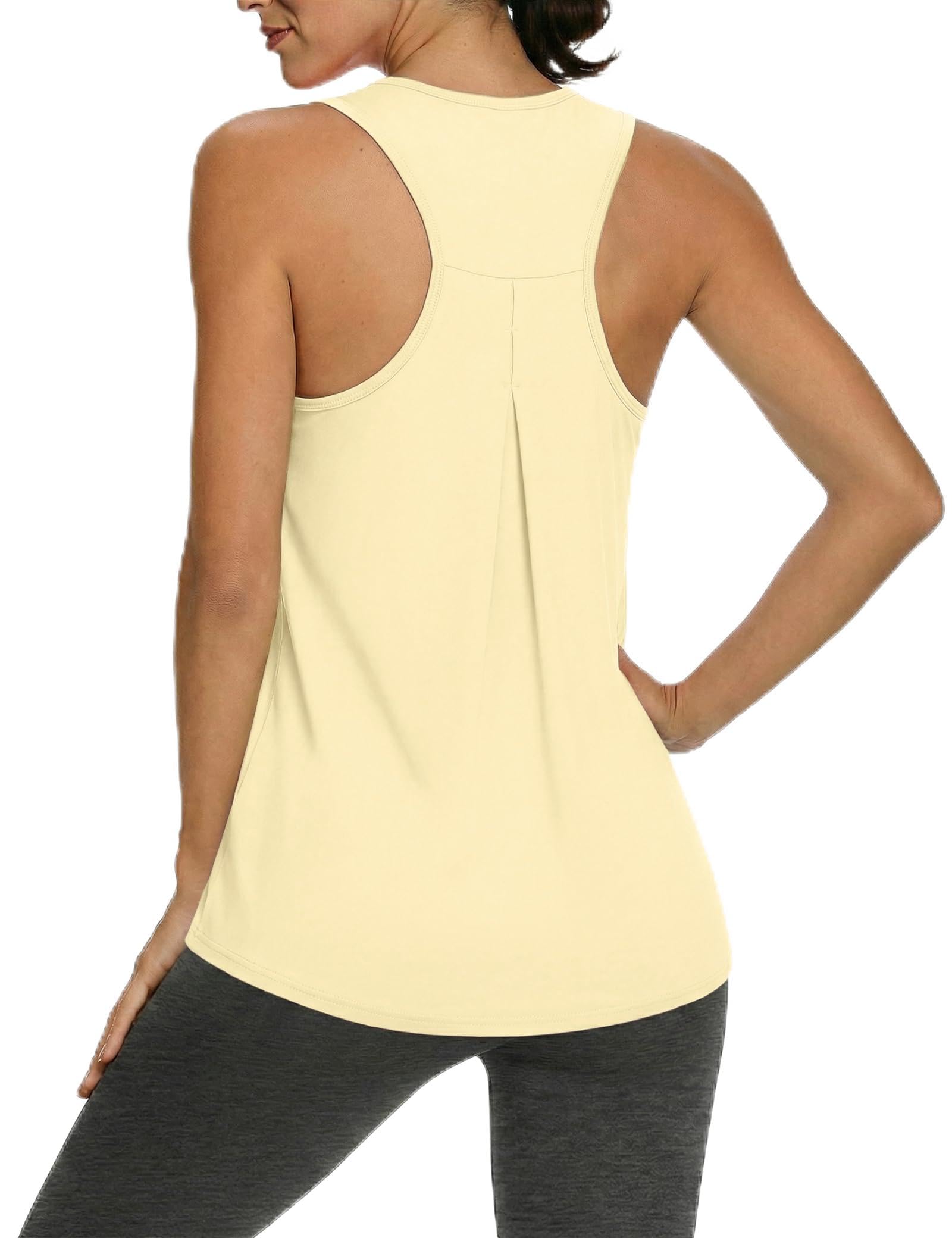 Gyabnw Sporttop Damen Racerback Fitness Tanktop Atmungsaktiv Leicht Schnell Trocknend Gym Top für Yoga Joggen Outdoor-Training