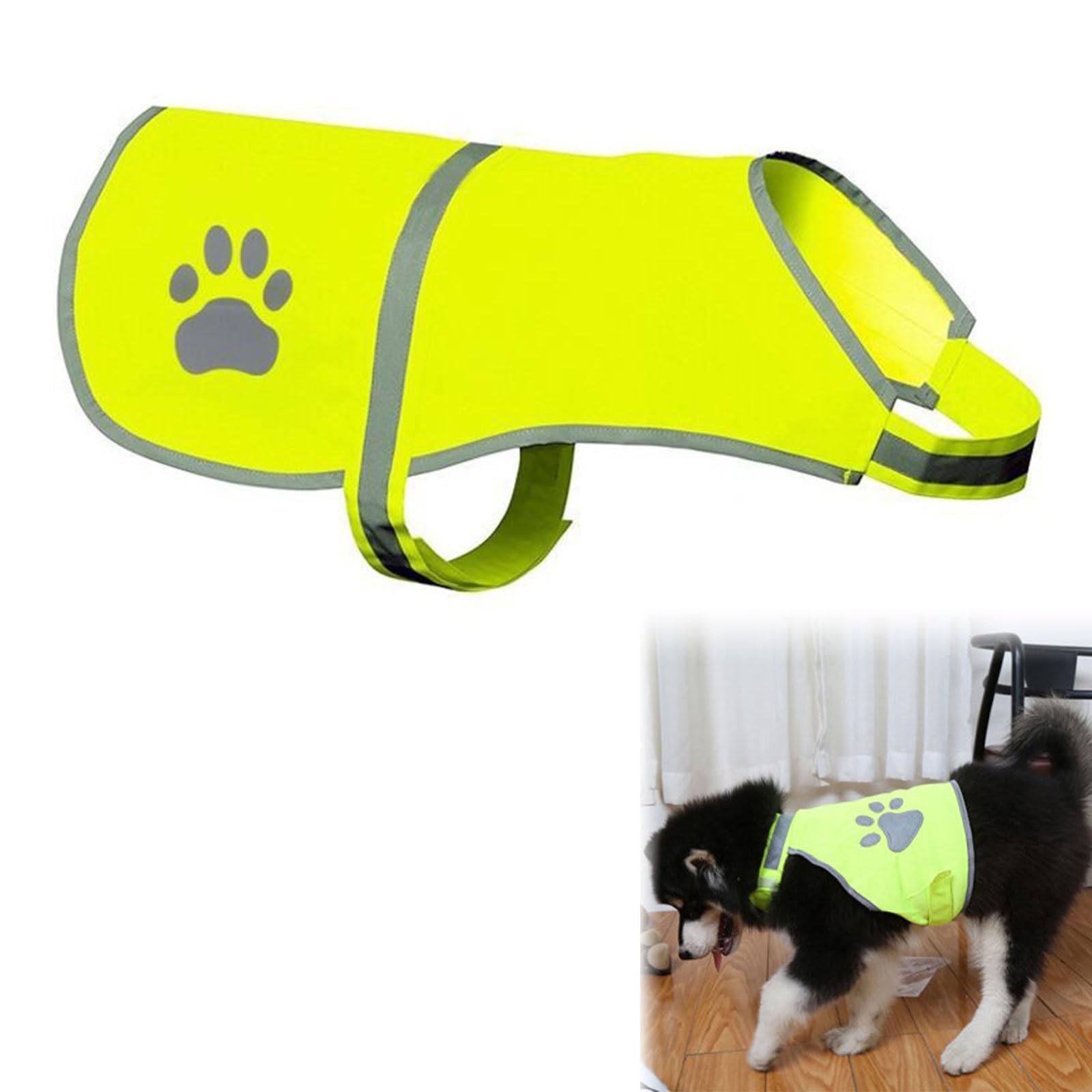 Pet Hunde Warnwesten,Hund Sicherheit Reflektierende Weste,Sicherheitsweste Pet Hunde,Sicherheit Geschirr Jacke für Hält den Hund Sichtbar Sicher vor Autos & Jagtunfällen(XXL)