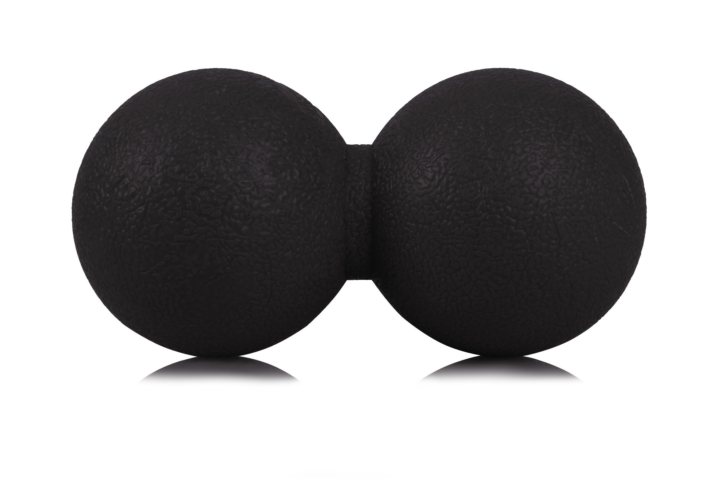 DUO – czarna podwójna piłka do masażu Duoball (11,5 x 6 cm) z wysokiej jakości silikonu do efektywnego masażu punktów spustowych, relaksacji mięśni i regeneracji