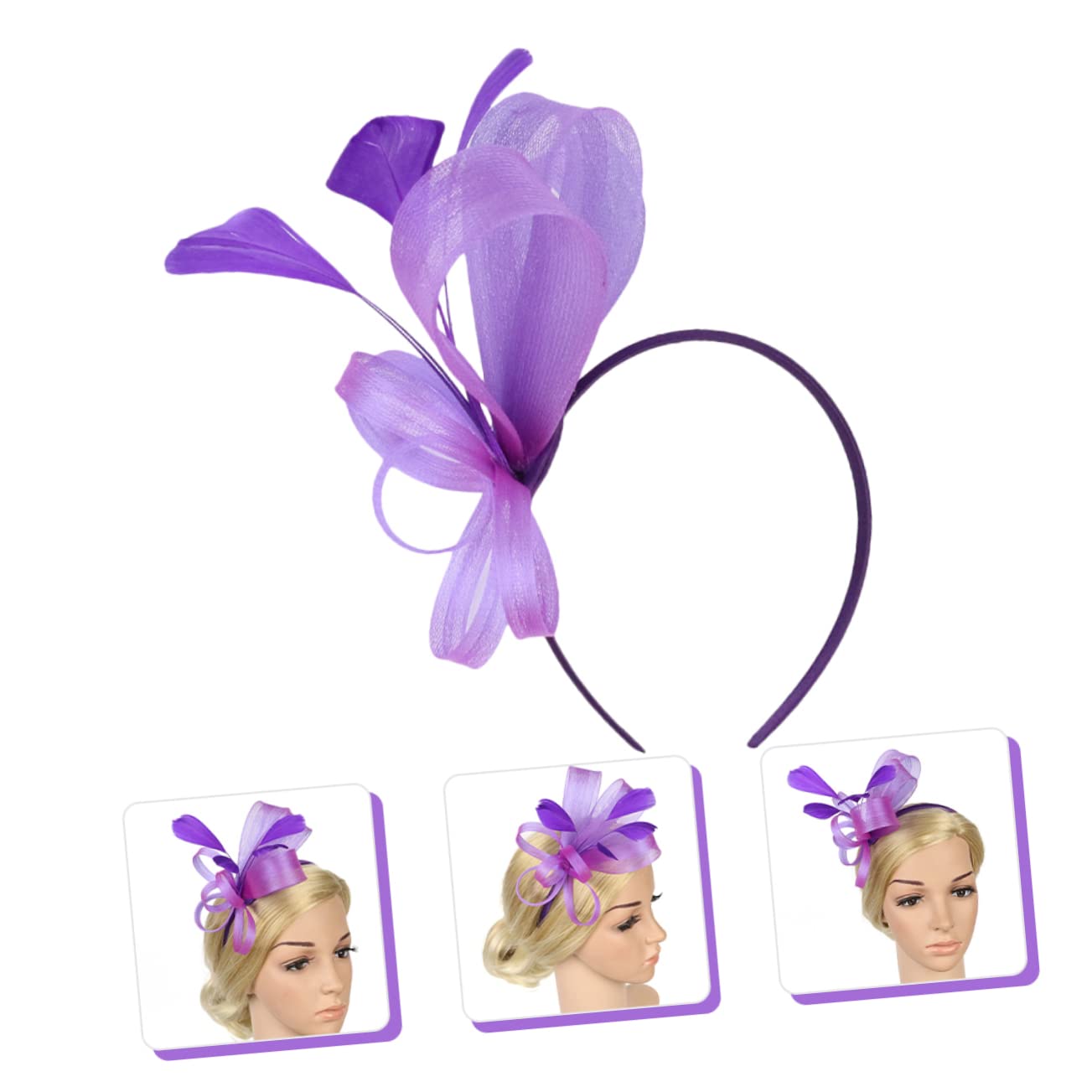 2Pcs Cocktail Party Hat Fascinators per Le Donne Tea Party 1920 Copricapo Cappello di Fascinator Tea Party Decorazioni per Le Donne Fascinators Cappelli per Le Donne Fascinators