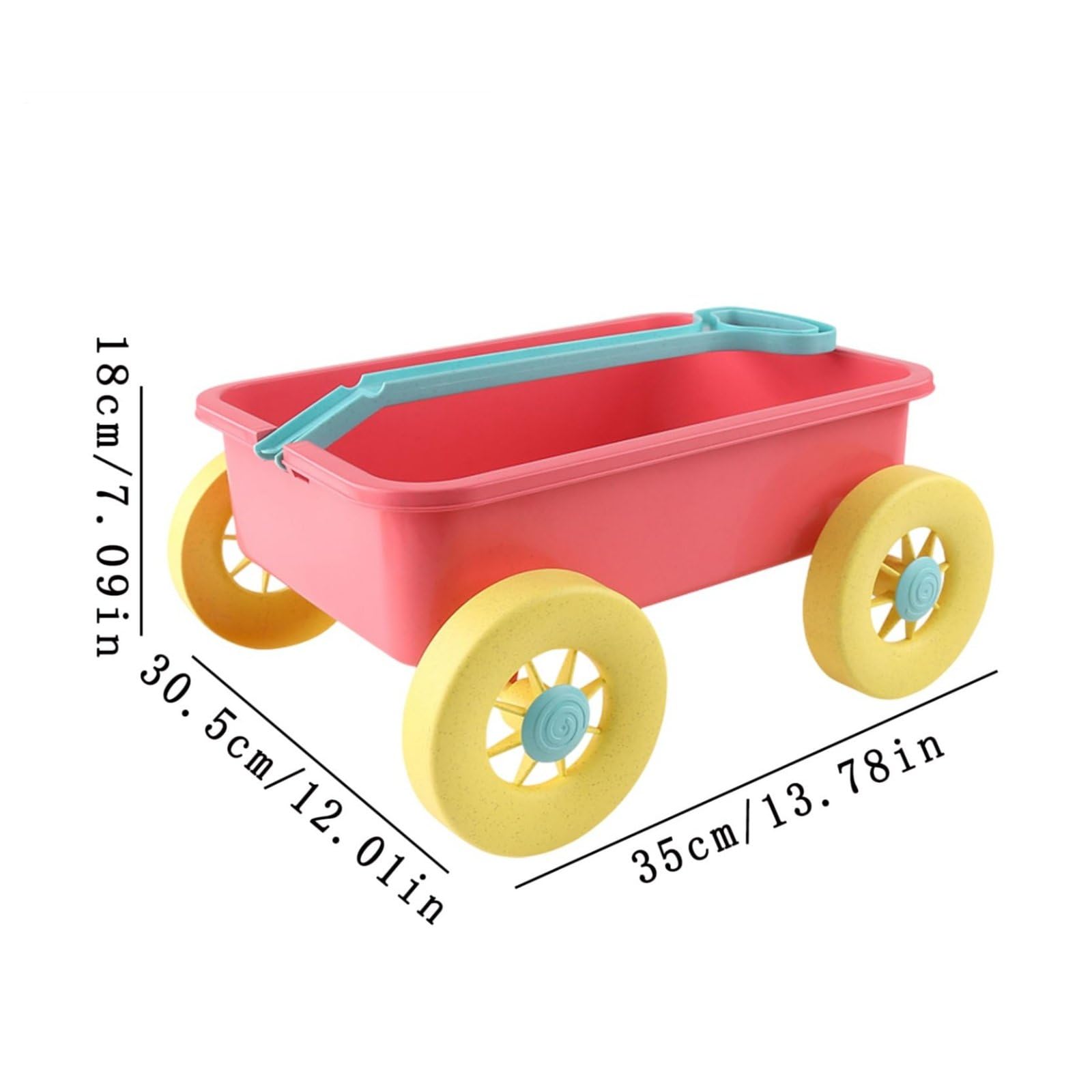 Carrello Trainabile Sabbia Leggero Carrello Sabbia Resistente Divertimento Bambini per Parco