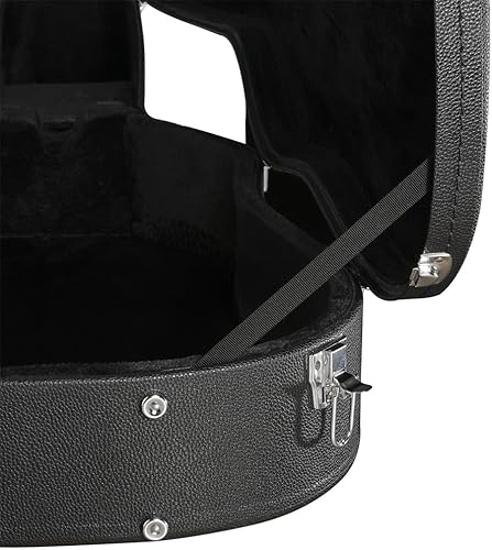 Miniatura 9 de ZeHuoGe Guitar Cases Hard Shell for Acoustic Guitars 41" Acoustic Guitar Wooden Hard Shell Case Lockable Black (Black for 41" Acoustic Guitar)