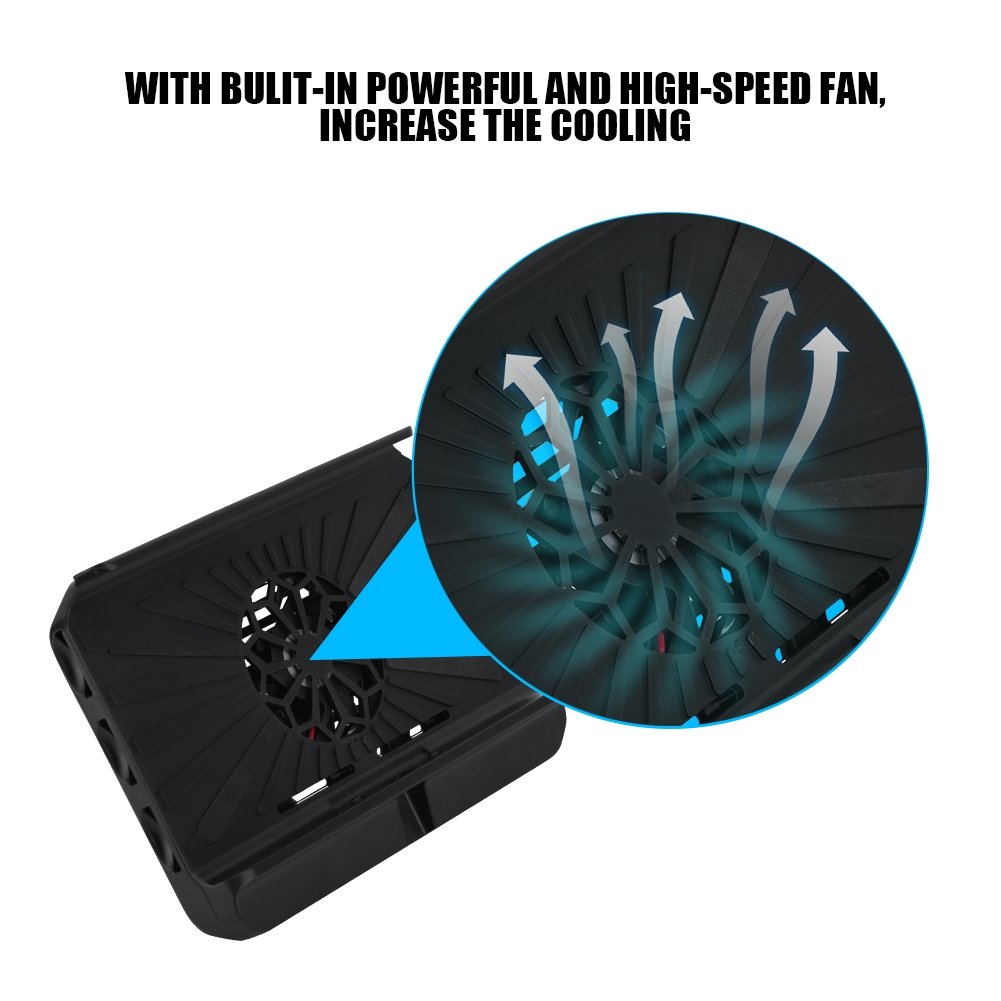 Support de Refroidissement Multi-Fonctionnels Ventilateurs de Refroidissement avec Double Port USB pour Nintendo Switch