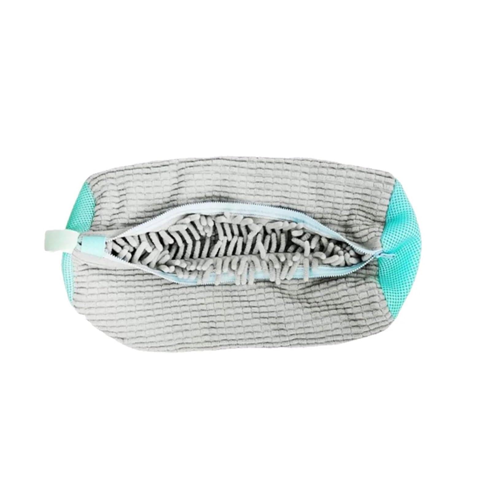 Schuhwaschmaschinentasche, Wiederverwendbarer Sneaker-Reinigungsbeutel For Waschmaschine Und Trockner, Schützender Mesh-Wäschebeutel For Tennisschuhe Aller Größen(1PCS Gray)