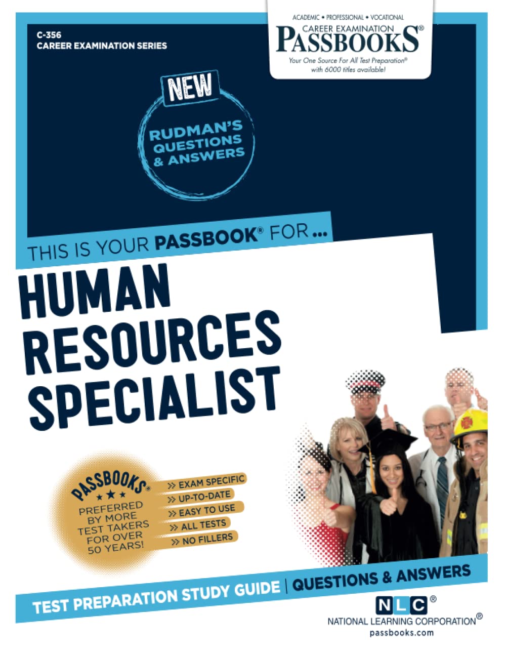 Human Resources Specialist C-356: Passbooks Study Guide (Career Examination, 356)