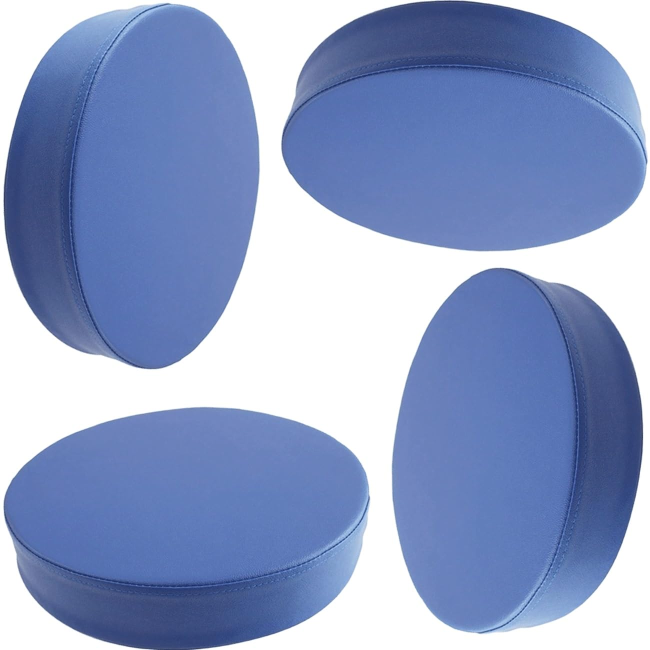 SDNAM Round Chair Cushion 40/45/50cm, Thick 5/8cm Garden Chair Cushions Seat Pads,Waterproof Round Chair Cushions Pad Mat for utdoors/Indoor/Patio/Swing/Floor/Garden(J9,4pcs 50X50X5cm)