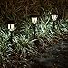 ExcMark 10 Pack Solar Lights Outdoor Decorative, Solar Pathway Lights Outdoor, Solar Powered Garden Yard Lights for Walkway Sidewalk Driveway. (Warm White 10 Pack)