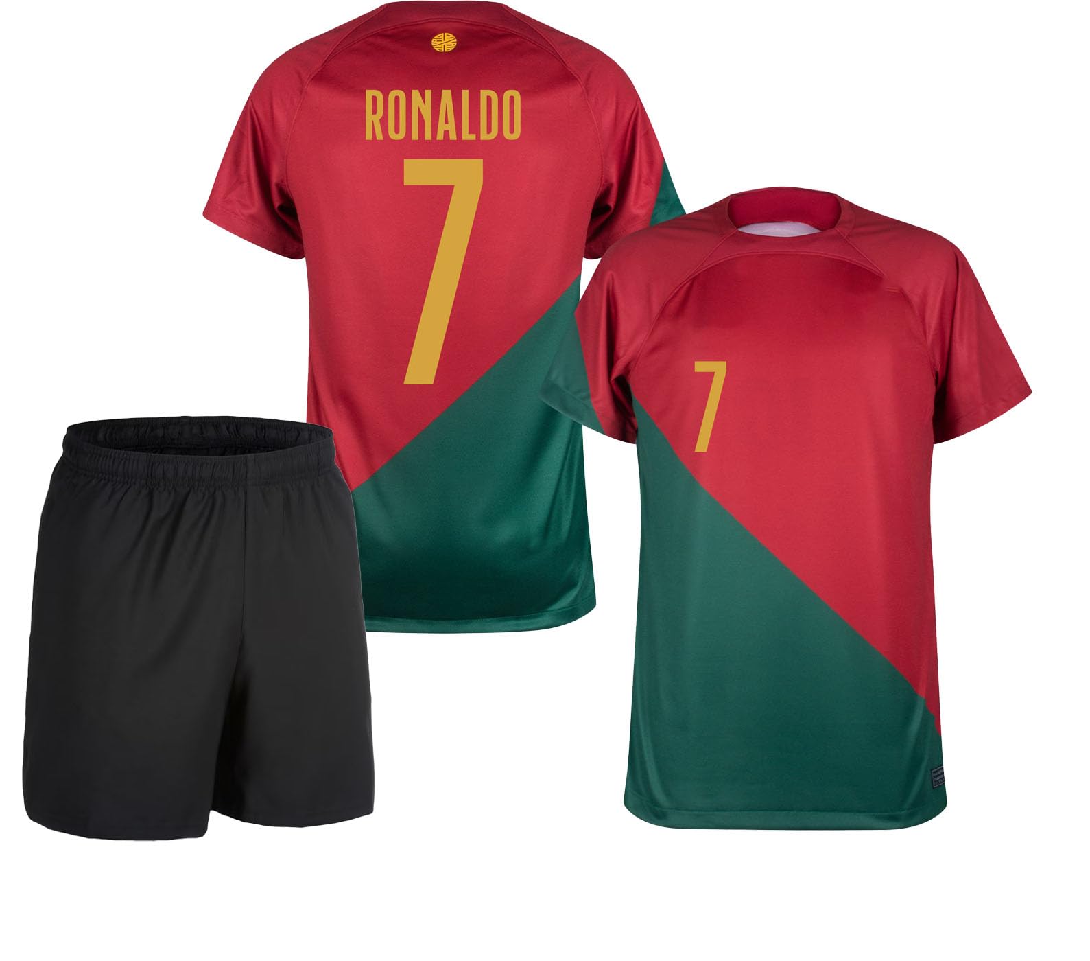 Portugal Home Kit Ronaldo 7 Football Jersey with Shorts for Boys(Kid's,Boy's & Men)-picture-39