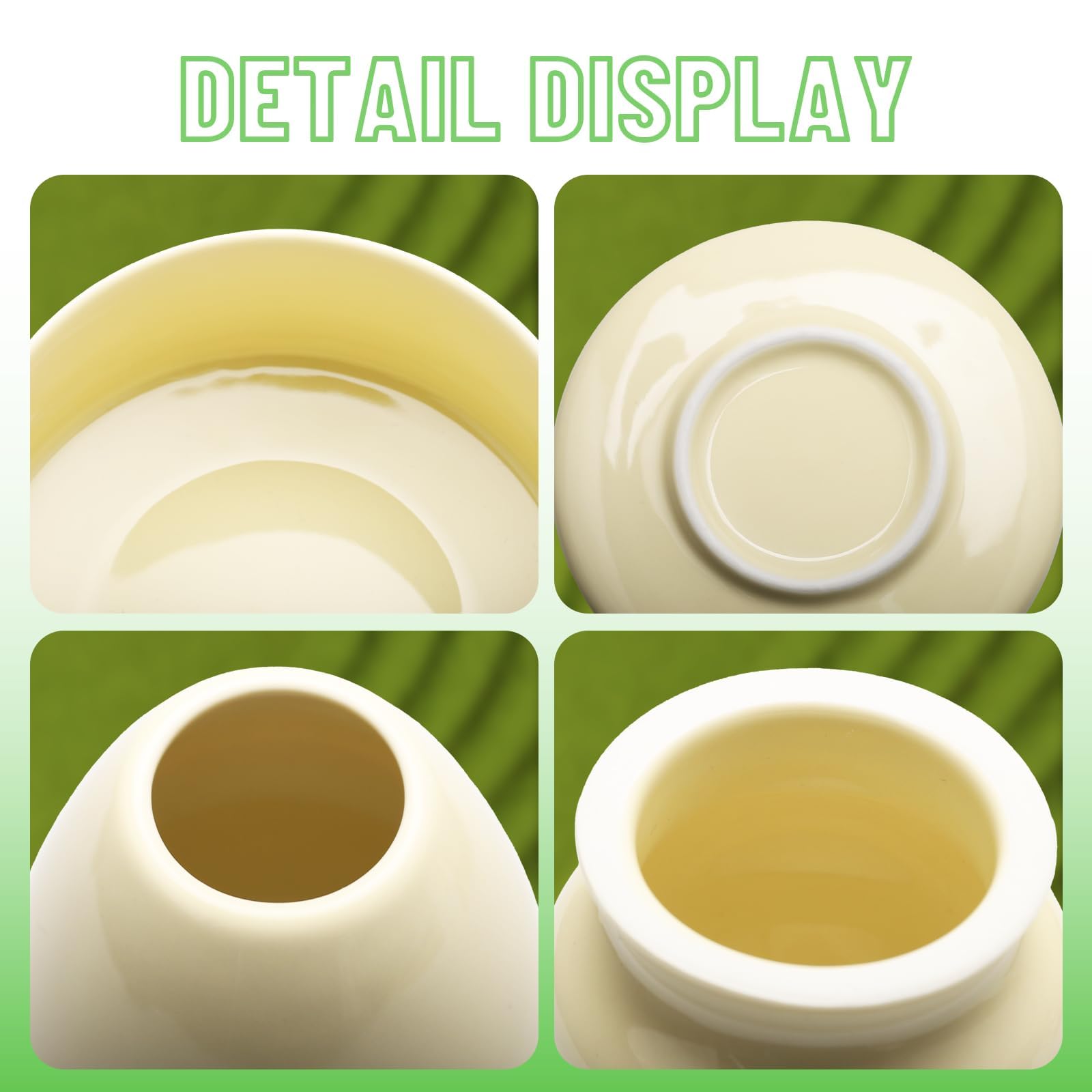 Set Matcha 8 Pezzi Set Tè Matcha con Frusta in Bambù Chasen, Ciotola Matcha, Setaccio e Cucchiaino – Kit Matcha Giapponese per Principianti, Set Accessori Premium Matcha (Giallo Latte)
