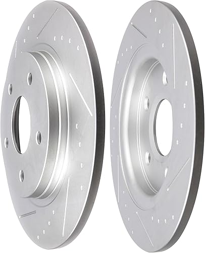 Miniatura 255 de SCITOO Juego de 2 frenos de freno ranurados traseros para Chrysler Town & Country, 08-16 para Dodge Grand Caravan, 09-13 para Dodge Journey, 12-15