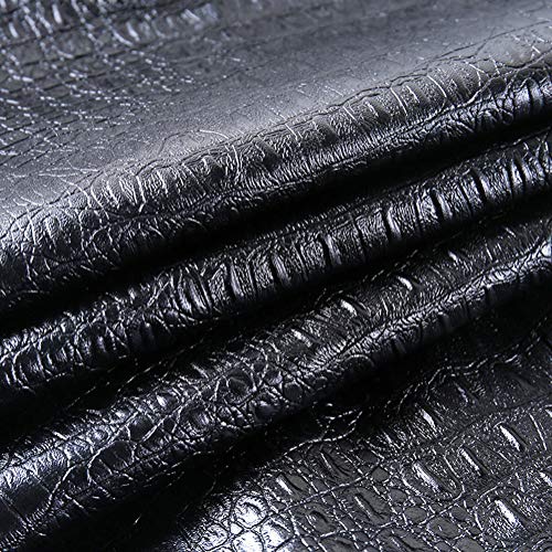 Hzikk Faux Crocodile Skin Print Women Pants Pencil High Waist Leather Long Trousers,Black,L #TOP3