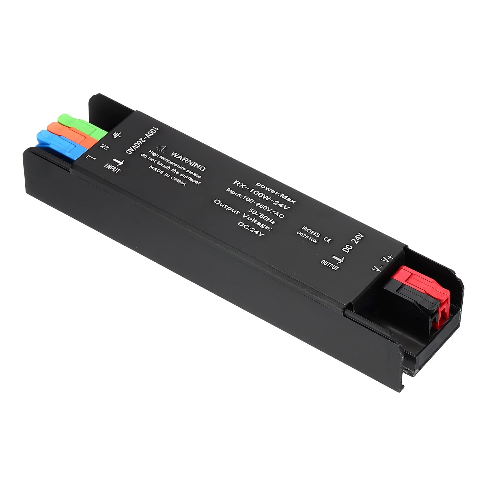 VIAPUICE LED Transformer 24V 110-240V AC Convert to 24V DC Adapter 200W - LED Strip Power Supply Aluminum Housing Power Adapter for Strip Lights Bulbs 3D Printer Security Cameras, Black