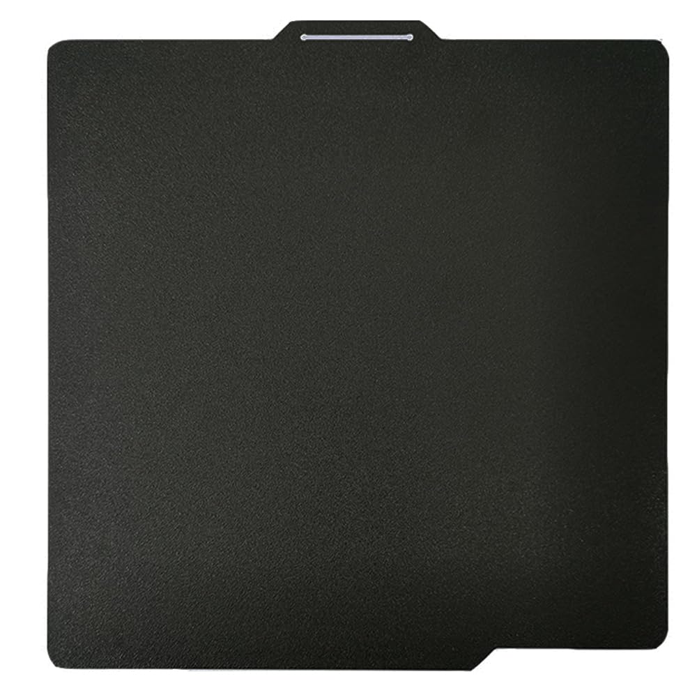 Build Plate for Bambu Lab X1/X1C/X1E/P1P/P1S/A1 Carbon 257.5 x 257.5MM Magnetic PEI Sheet Kit Double Sided Textured Film Bed Flexible Building Surface Platform Plate for 3D Printer (Black)