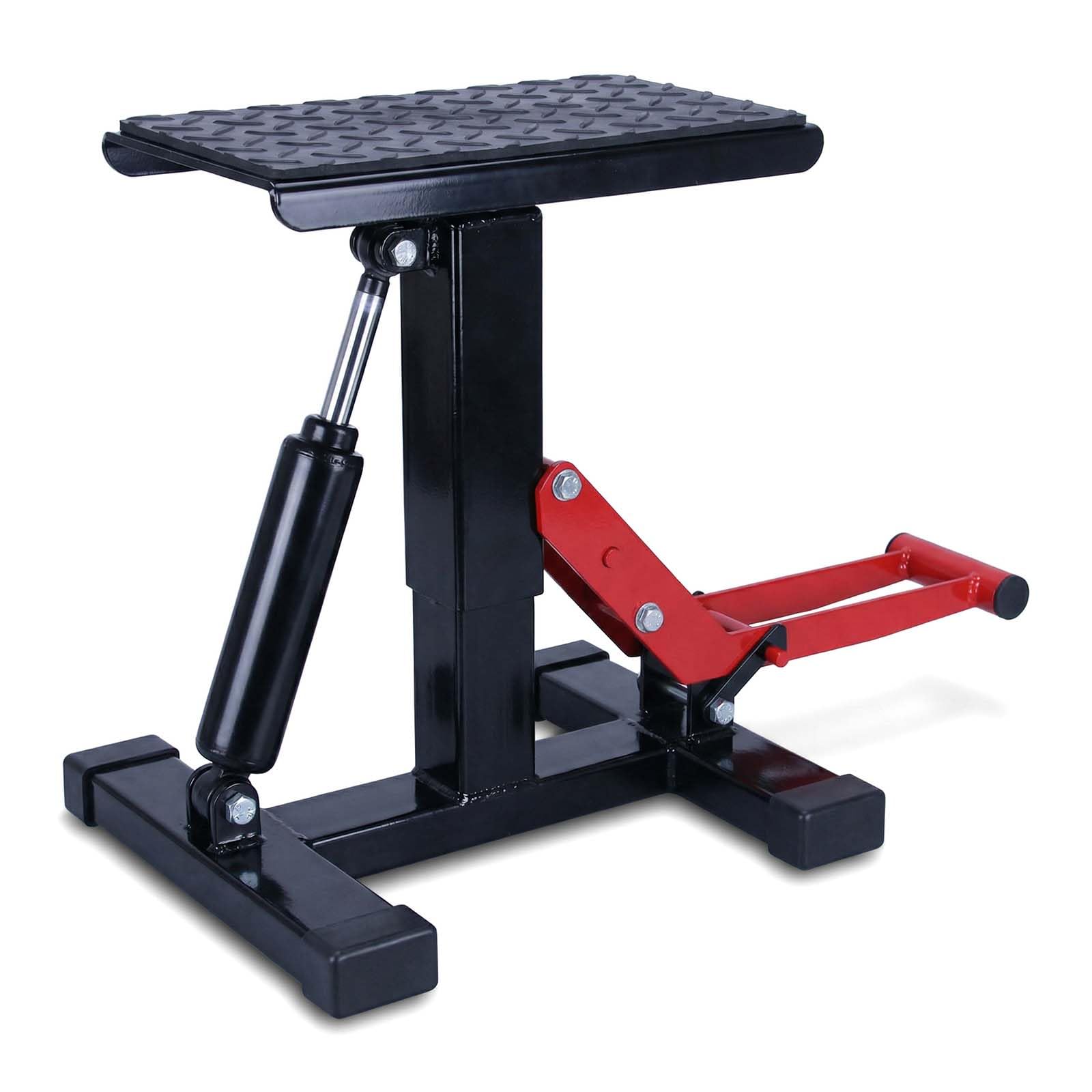 JIANYANA Motorrad Hebebühne 200 kg Kapazität | Hydraulische Werkstatt Bike Lift | Höhenverstellbar 25.4-43.2 cm | Rutschfeste Gummiplattform | für Dirt Bikes, Roller & ATV - Garage Service Hocker