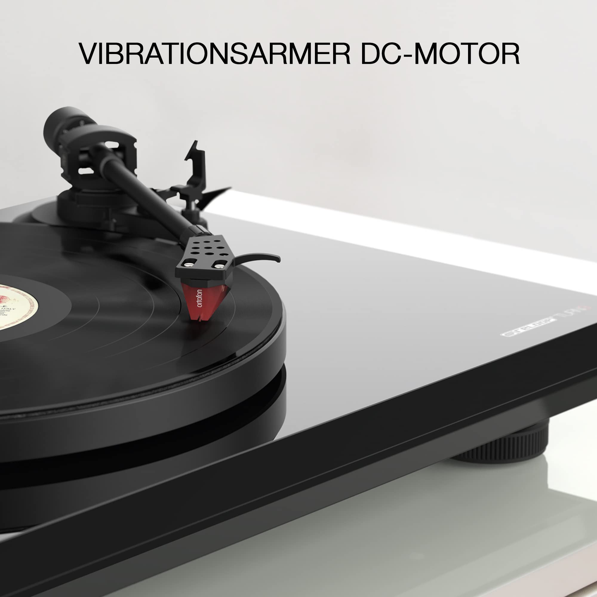 Reloop Turn 3 MK2 | Riemengetriebener HiFi-Plattenspieler mit USB-Aufnahmefunktion, Ortofon 2M Red Tonabnehmersystem, Integrierte Motorkontrolle (33/45/78 RPM), Anti-Skating, Schwarz
