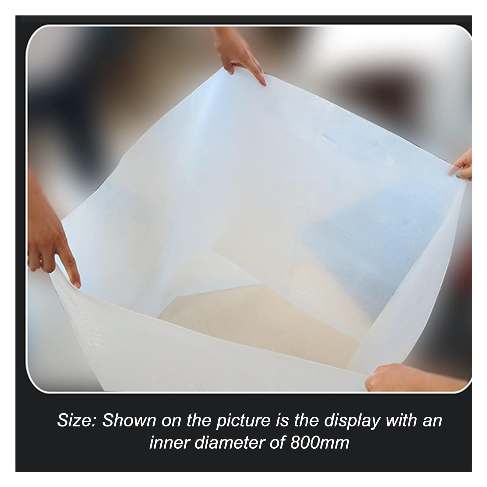 Manguera flexible de silicona, Tubo de caucho de silicona de 1 m, color blanco translúcido, con manguito de cambio de diámetro, conexión blanda con forma de O(130x200mm)