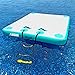 AWSUM 6ft x 5ft Inflatable Floating Dock Swim Platform Water Mat for Lake Floating Island Inflatable Raft Deck for Pool Beach Ocean