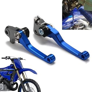 AnXin Motorcycle CNC Billet Pivot Brake Clutch Levers for YZ125 YZ250 15-23 YZ250F 09-23 YZ125X 17-23 YZ250X 16-23 YZ450F 09-23 YZ250FX 20-23 YZ450FX 19-23 Dirt Pit Bike Blue