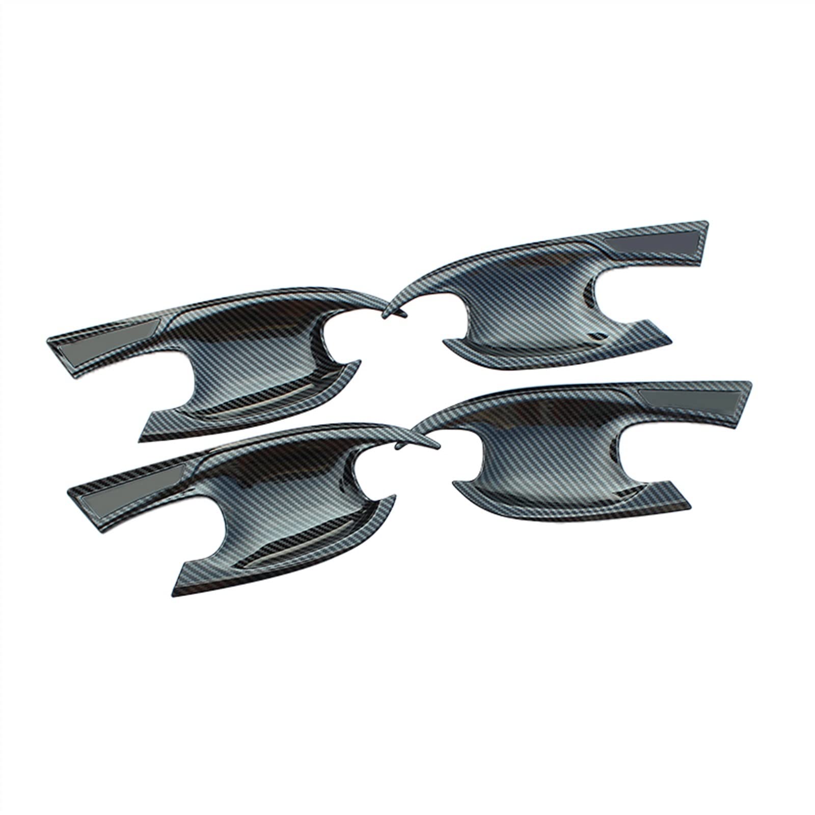 Eidash One Color Car Exterior Door Handle Cover For Hyundai Tucson 2021-2022 Nx4 Hybrid Car Styling Abs Carbon Fiber Trim Door Handles Bowl Cover Protection Sticker Accessories(Door Bowl Carbon)