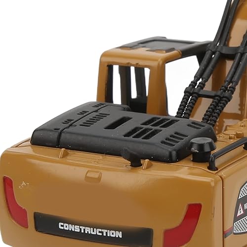 Miniatura 9 de Weojeviy Excavadora de retroexcavadora de ruedas resistente duradera a escala 1 60 para decoración de niños automóvil a control remoto